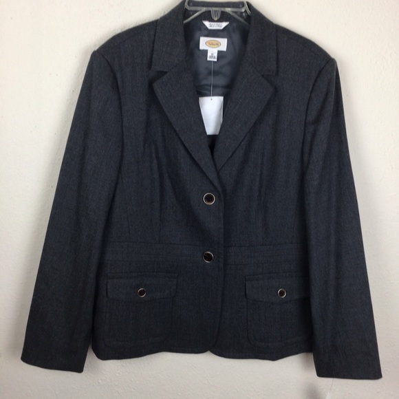 Talbots Jackets & Blazers - Talbots grey wool blazer with buttons in 16-NWT